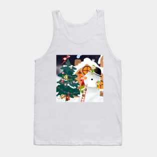 Time to build a snowman Tank Top